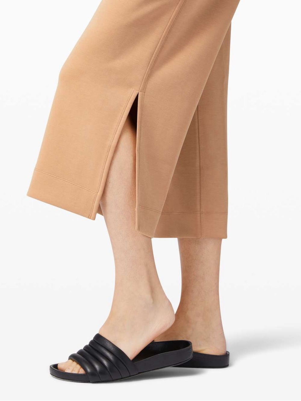 Lululemon Soft Ambitions High Rise Crop Beech Wood Size 8 Activewear Athleisure - Picture 5 of 11